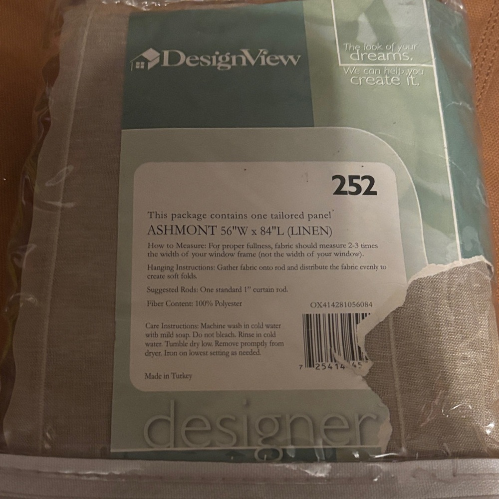 Ashmont Linen Curtain Panel - Gray